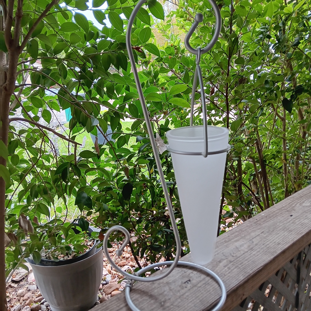 At Home America Table Decor Solid Metal Matte Silver Frosted Glass Vase